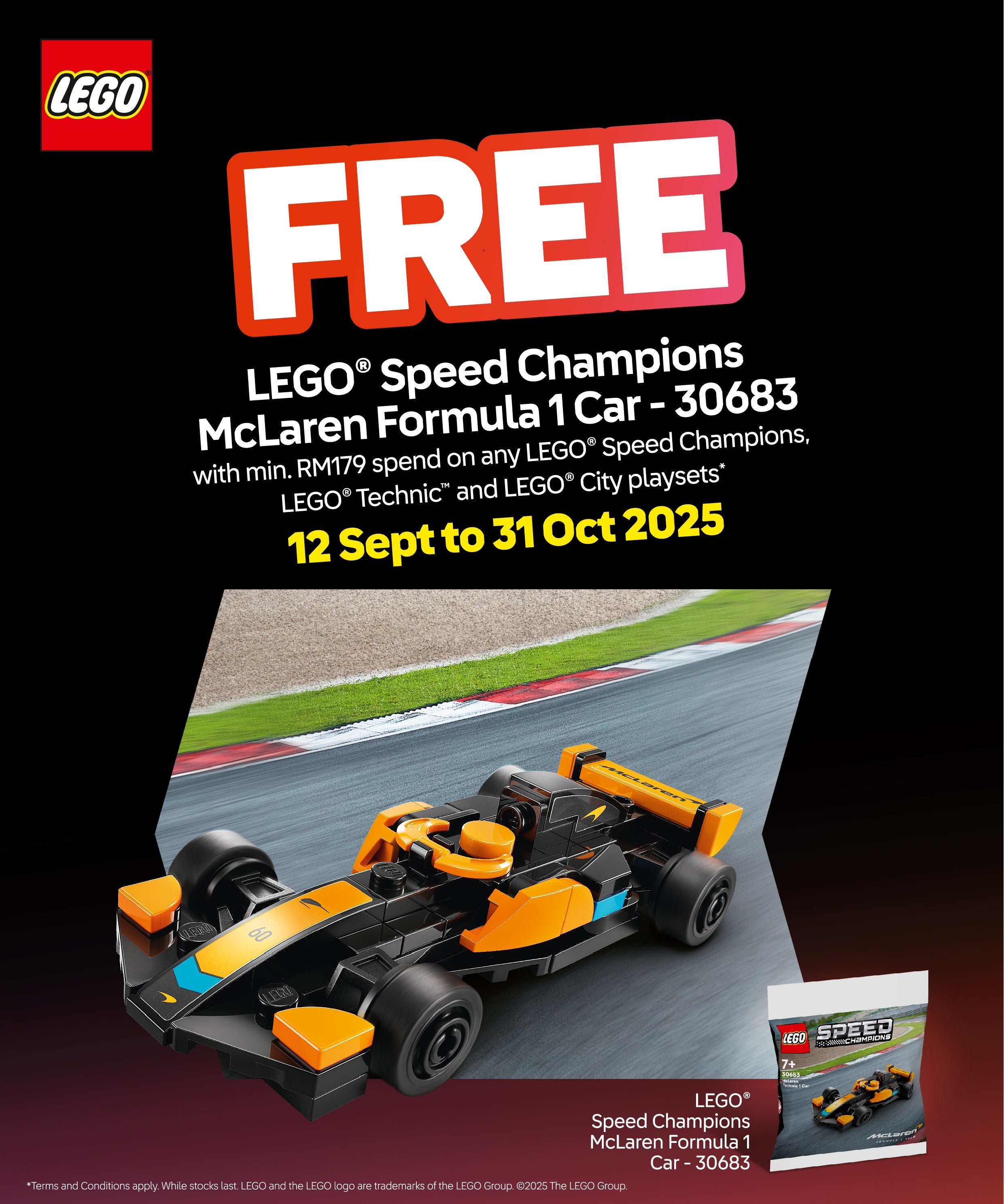 FREE LEGO® Formula 1 Car with Purchase | Box of Bricks – Box Of Bricks