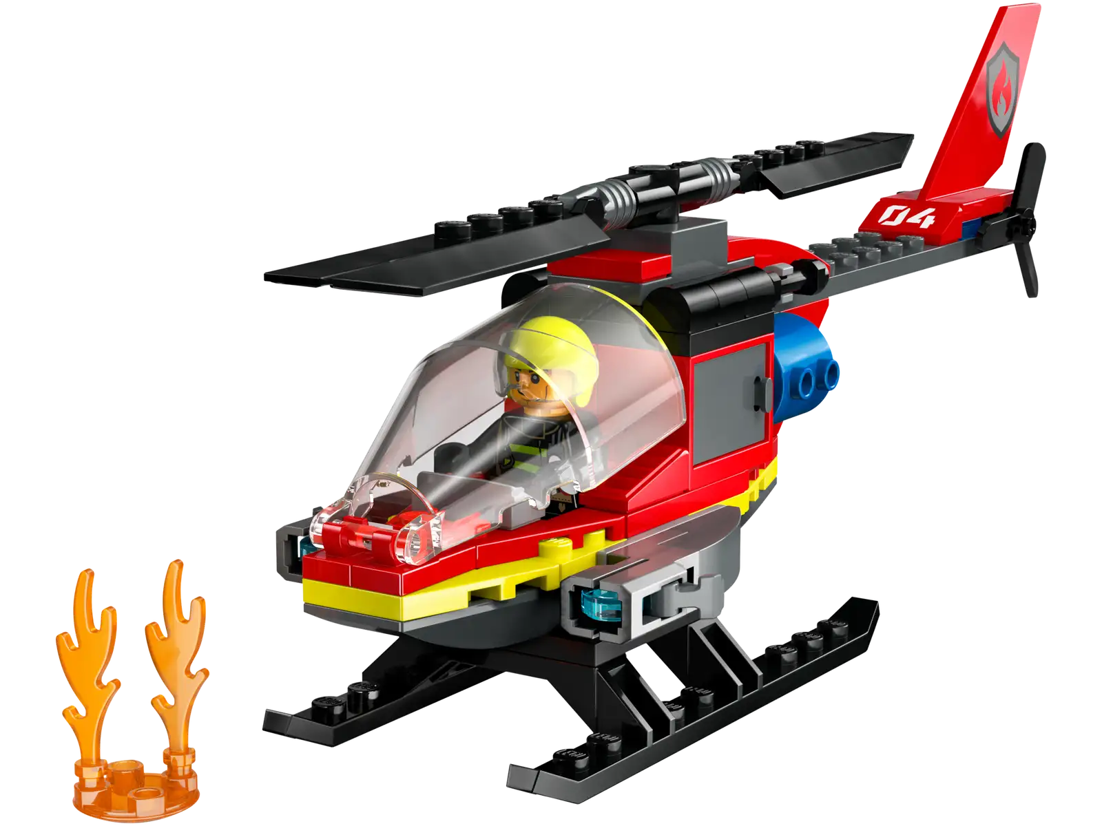 60411 Fire Rescue Helicopter – Box Of Bricks