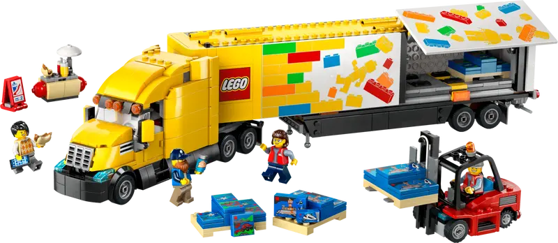 60440 Yellow Delivery Truck Box Of Bricks