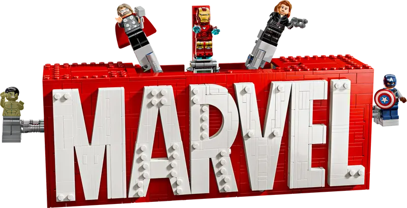 76313 MARVEL Logo Minifigures – Box Of Bricks - Main Image