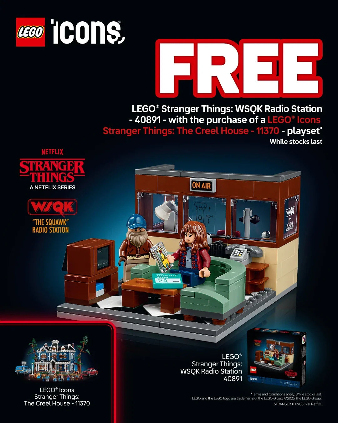Free LEGO® Stranger Things Gift with The Creel House | Box of Bricks ...