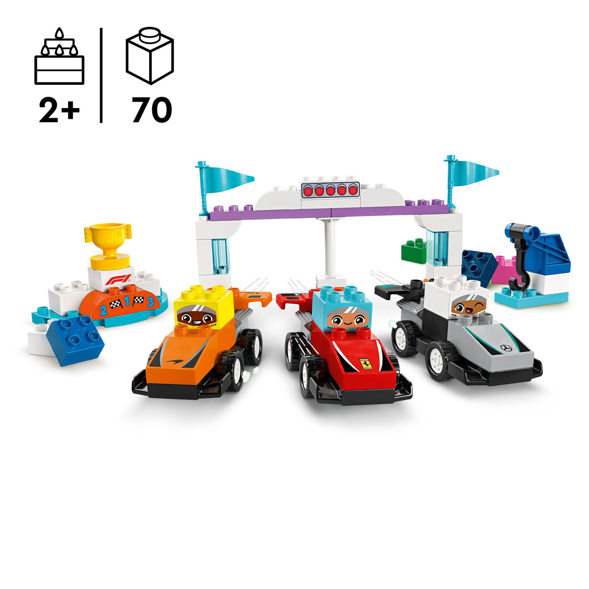 10445 F1® Team Race Cars & Drivers – Box Of Bricks