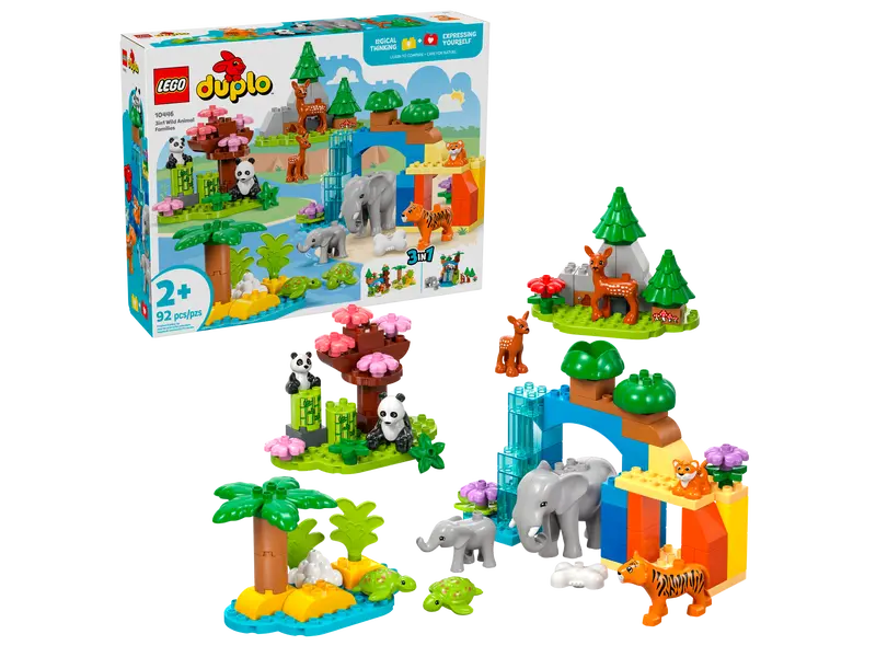 10446 3in1 Wild Animal Families – Box Of Bricks