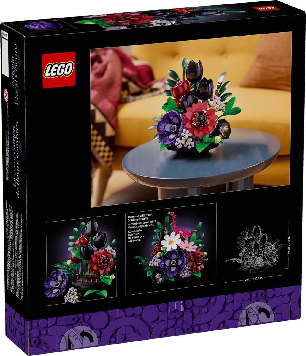 11513 Dark Flower Arrangement