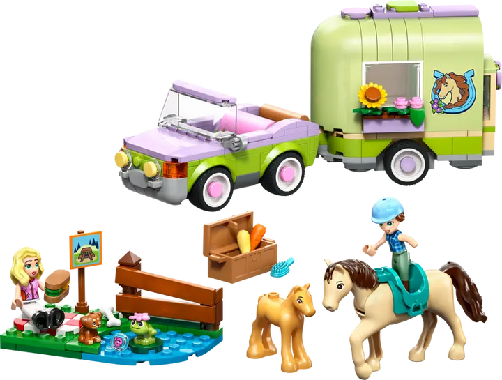 42695 Horse & Baby Foal Trailer