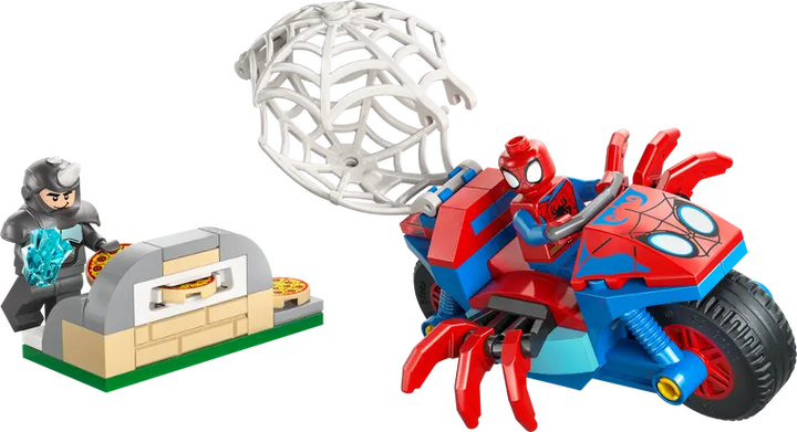 11206 Spidey on his Motorcycle vs. Rhino
