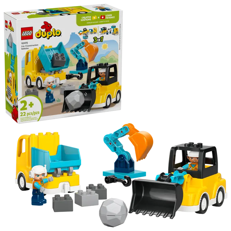 10475 3 in 1 Construction Vehicles