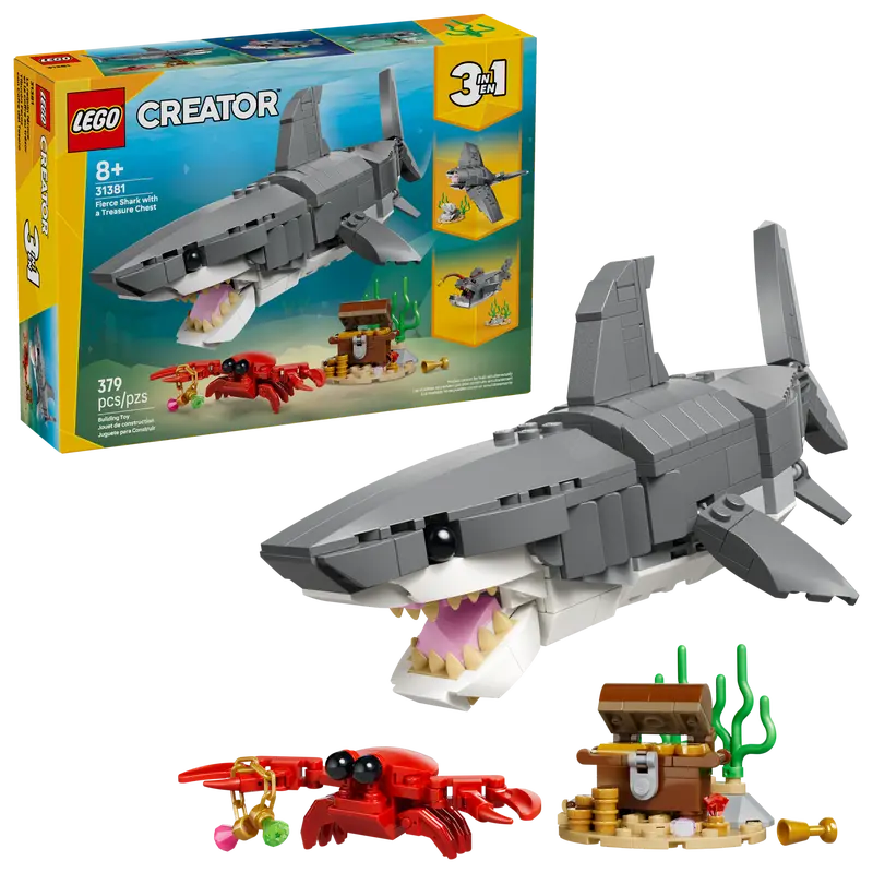 31381 Fierce Shark with a Treasure Chest
