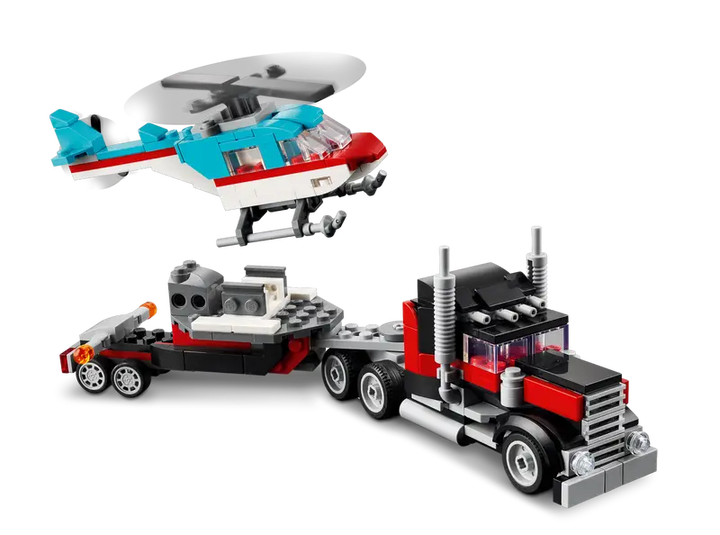 31146 Flatbed Truck with Helicopter