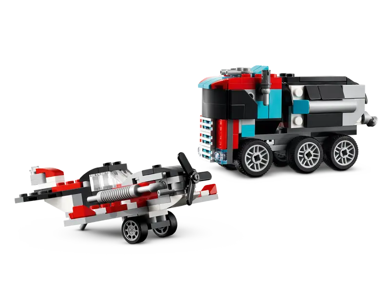Lego truck and helicopter on sale