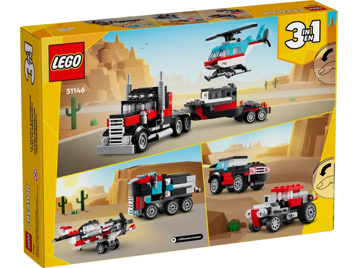 31146 Flatbed Truck with Helicopter