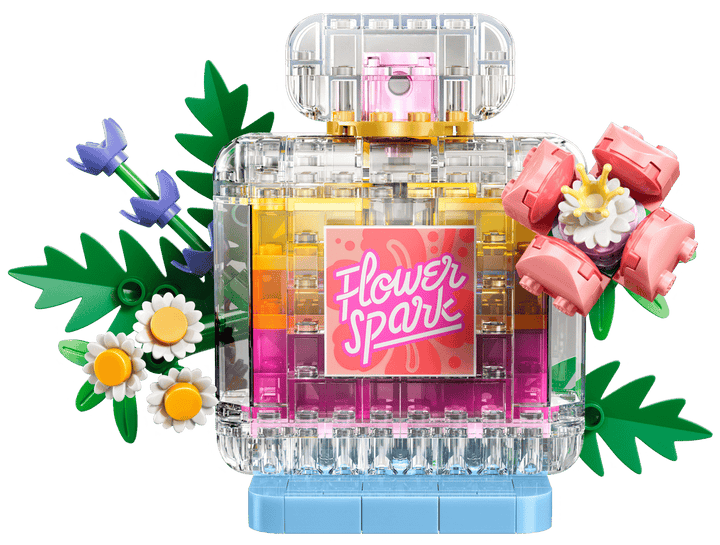 31383 Floral Decor Perfume Bottle