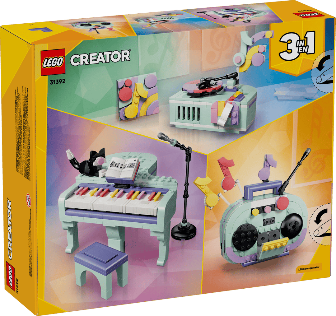 31392 Music Decor Piano with Cat
