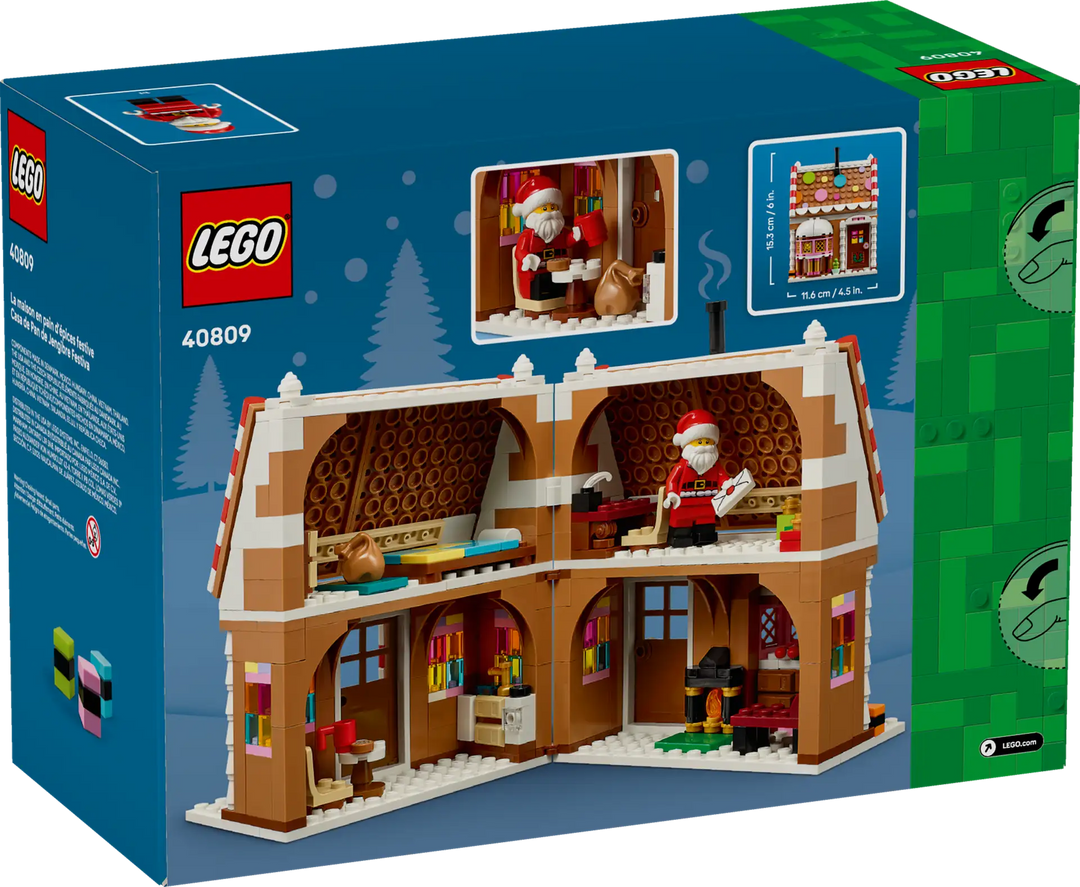 40809 Festive Gingerbread House – Box Of Bricks