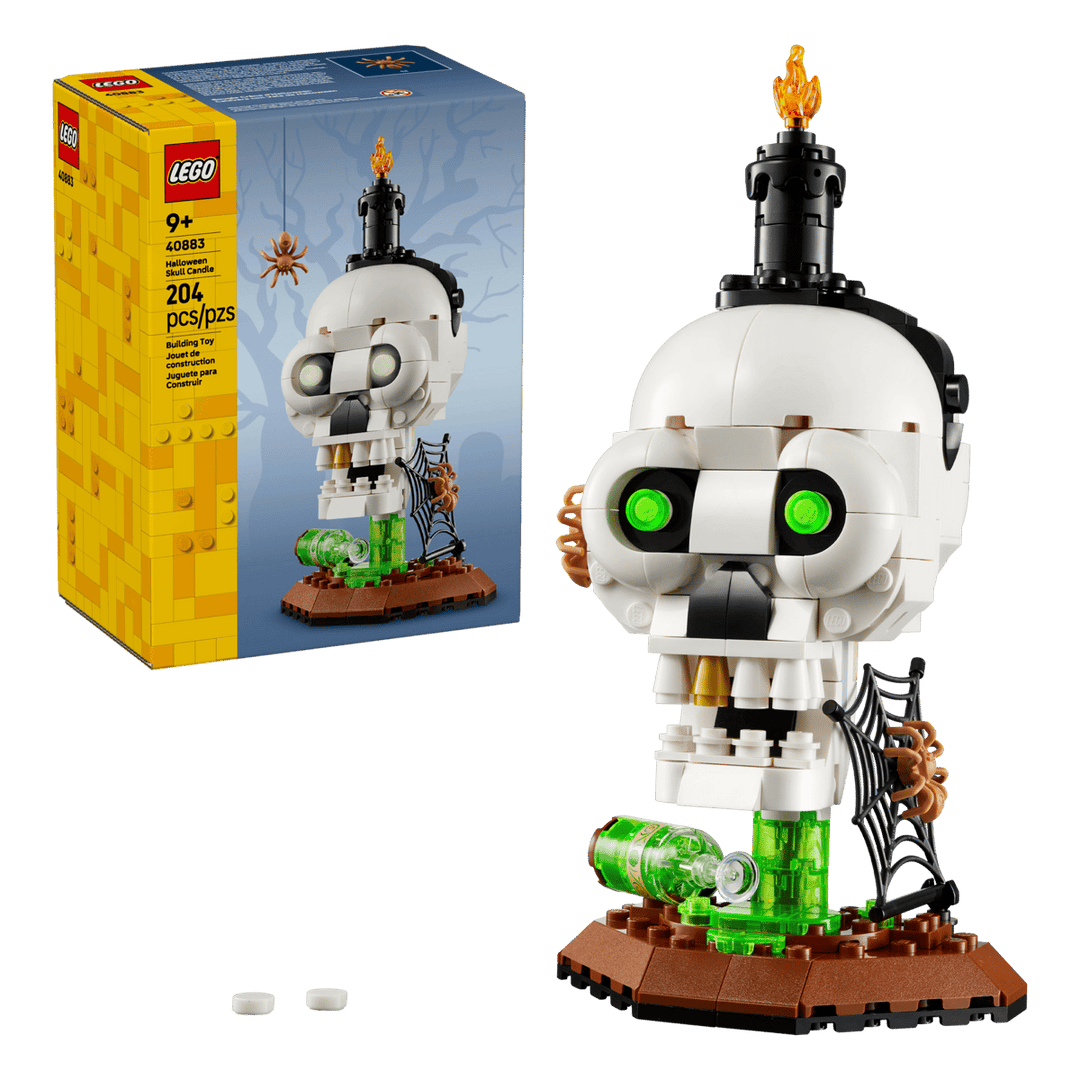 40883 Halloween Skull Candle