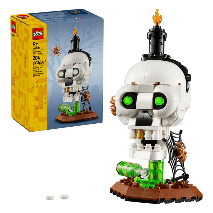 40883 Halloween Skull Candle