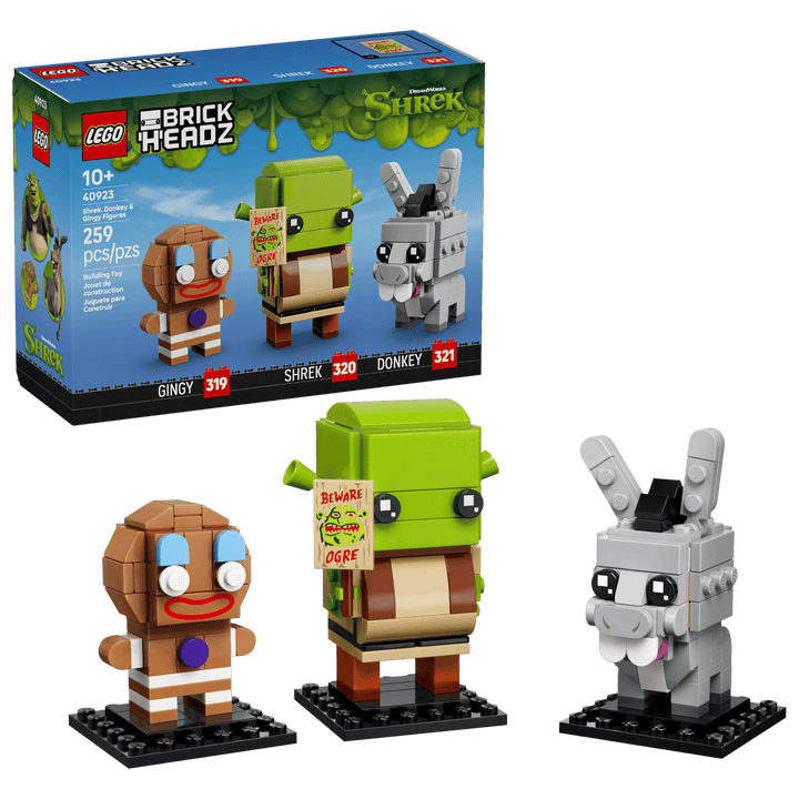 40923 BrickHeadz Shrek, Donkey And Gingy Figures