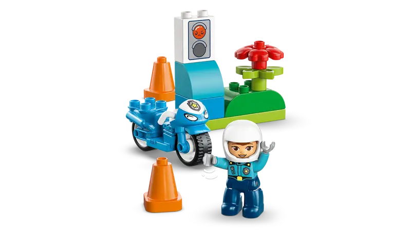 10471 Blue Police Motorcycle