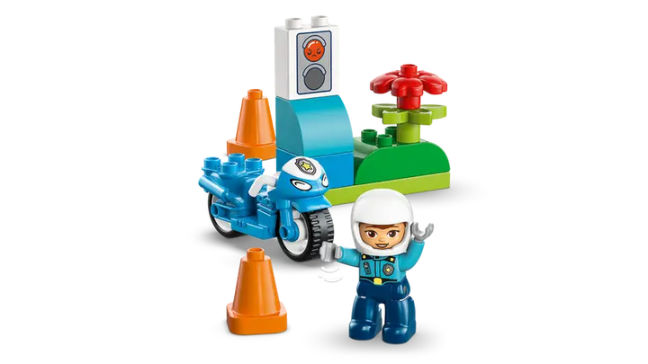 10471 Blue Police Motorcycle