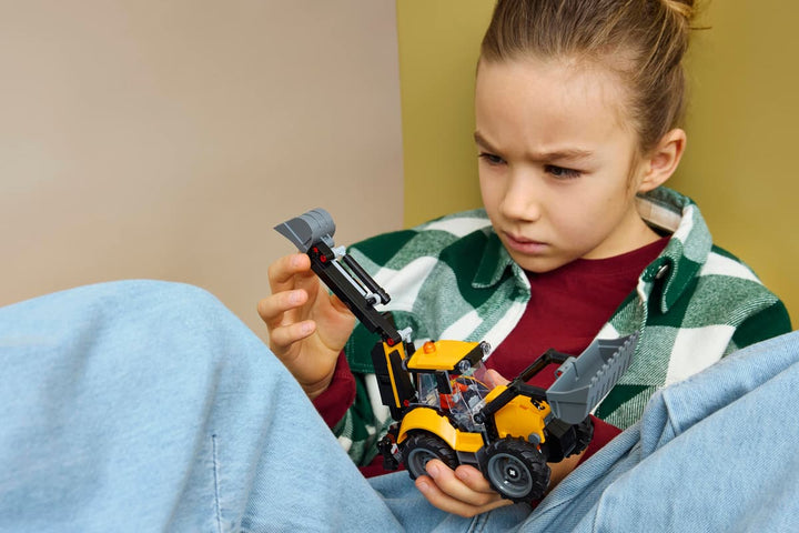 60480 Yellow Backhoe Loader