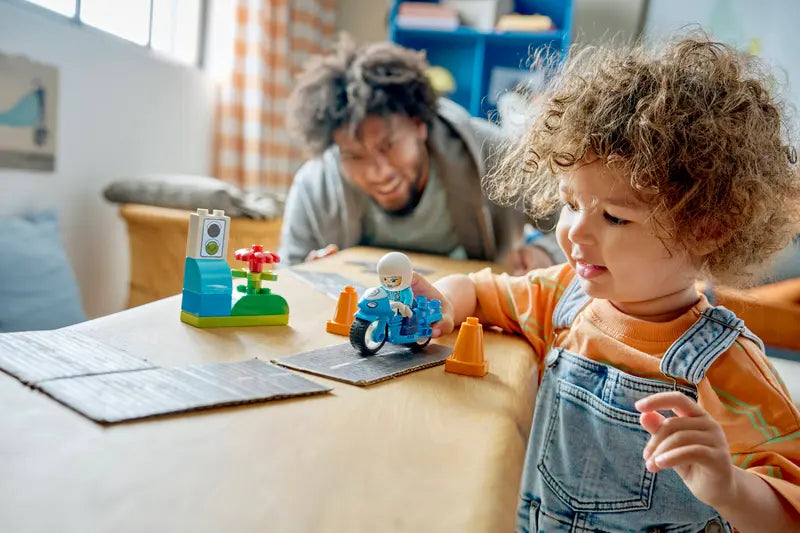 10471 Blue Police Motorcycle