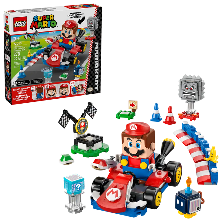 72043 Mario Kart™ – Interactive LEGO® Mario™ & Standard Kart