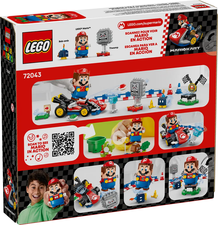 72043 Mario Kart™ – Interactive LEGO® Mario™ & Standard Kart