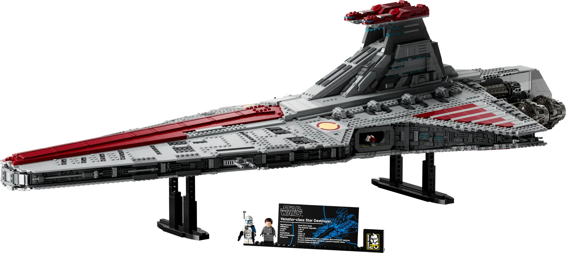Star Wars MOC Venator Class Republic Attack Cruiser Bricks Toy