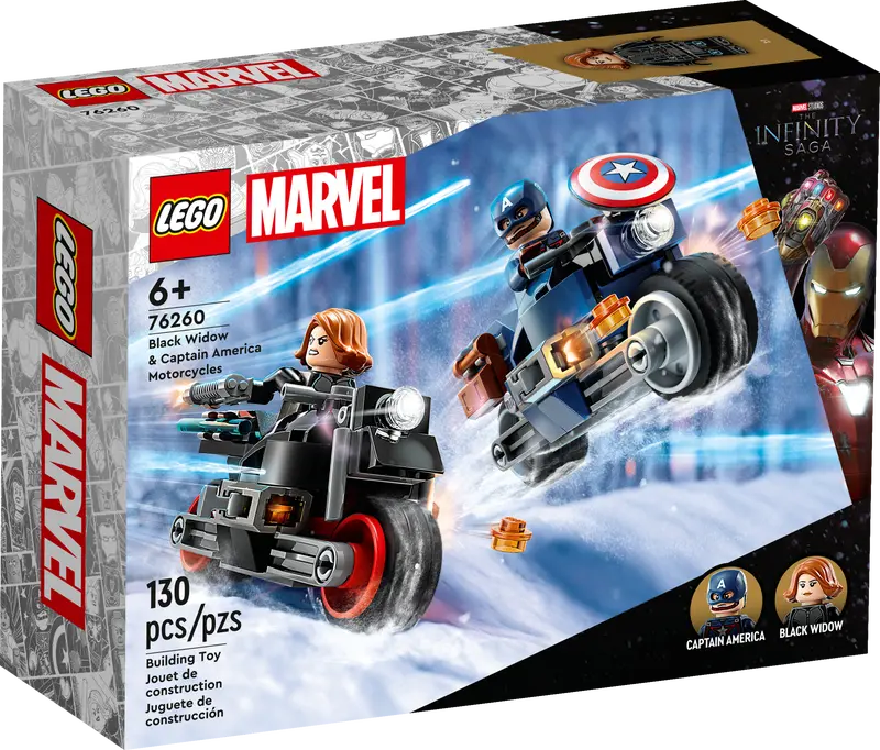 76260 Black Widow Captain America Motorcycles Box Of Bricks