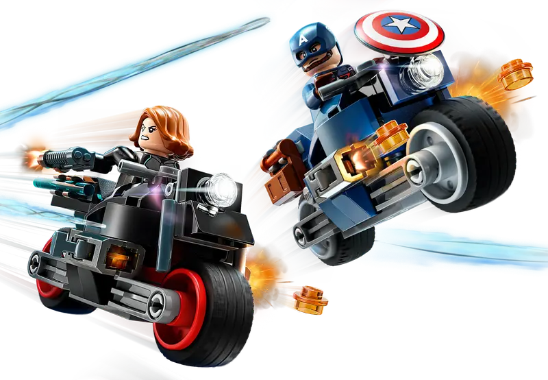 76260 Black Widow Captain America Motorcycles Box Of Bricks