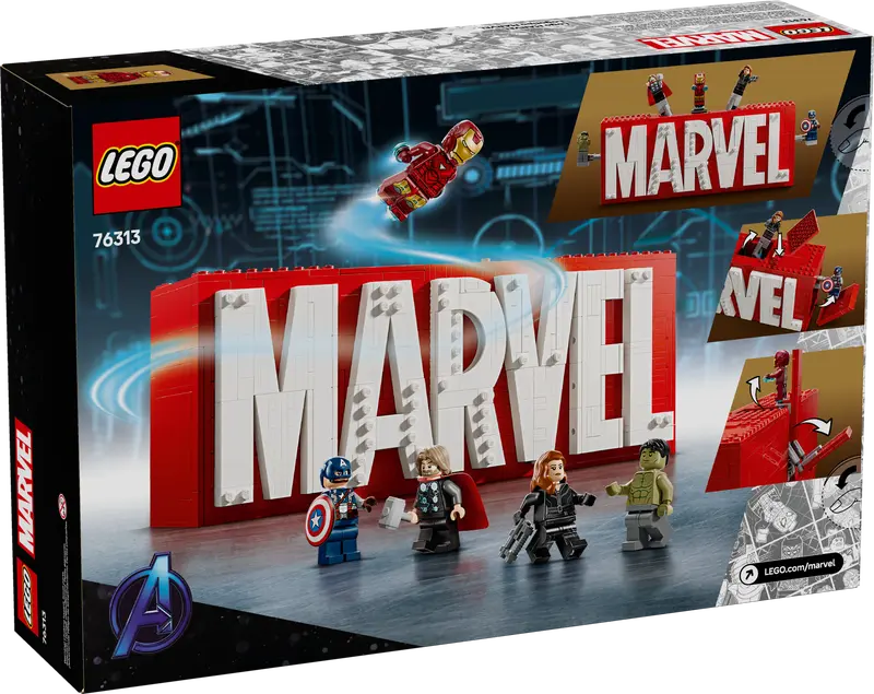 76313 MARVEL Logo Minifigures – Box Of Bricks - Main Image