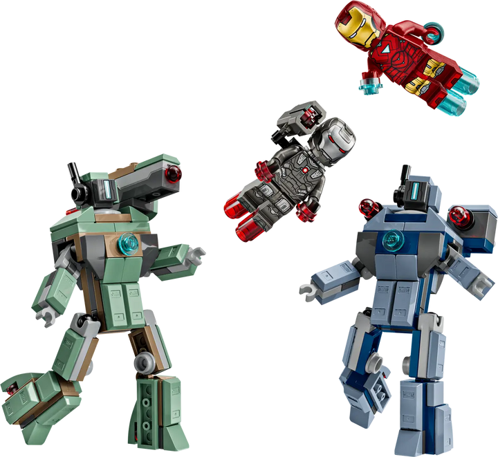 76320 Iron Man And War Machine Vs Hammer Drones
