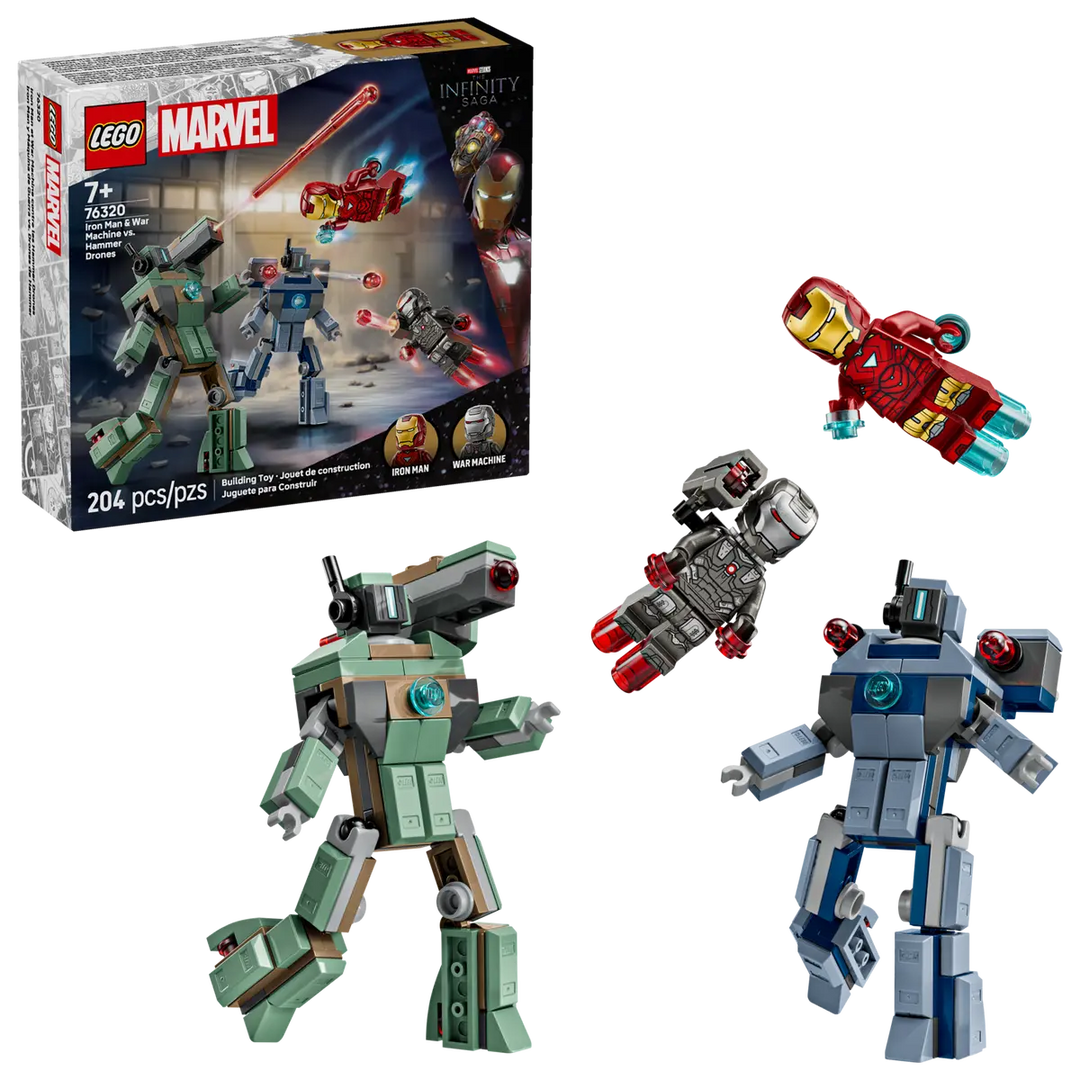 76320 Iron Man And War Machine Vs Hammer Drones