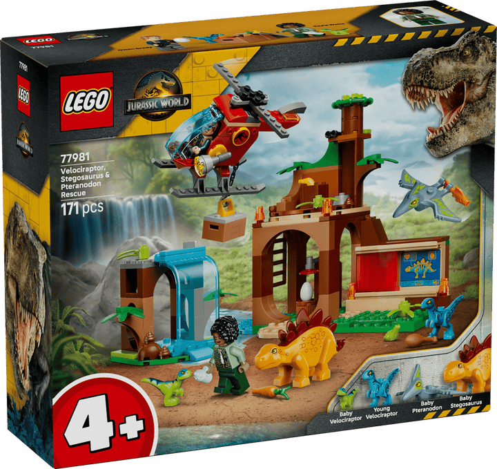 77981 Velociraptor, Stegosaurus & Pteranodon Rescue