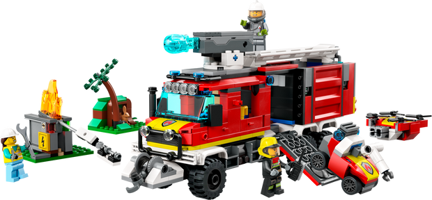 Lego fire truck and discount trailer