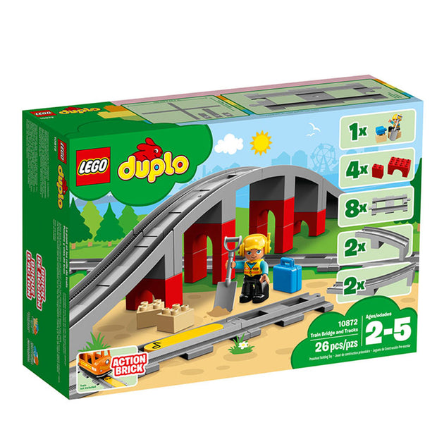10872 Duplo Town Train Bridge & Tracks